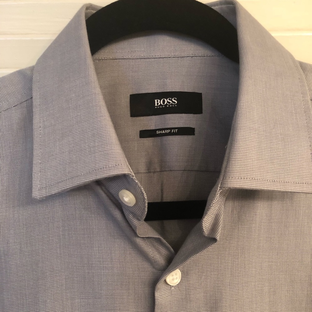 Hugo Boss Grey Dress Shirt